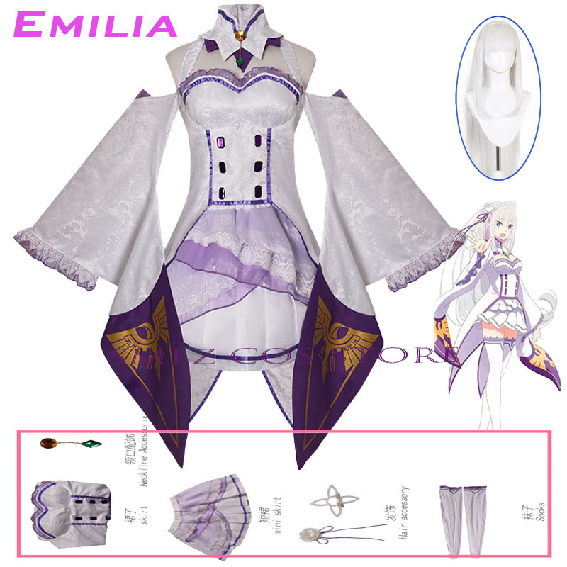Anime Cosplay Show - Emilia Cosplay Anime Re Zero Kara