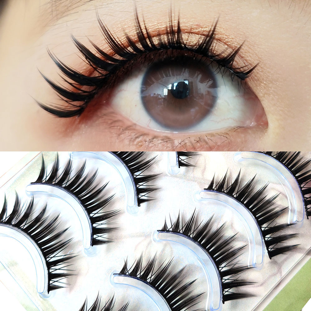 Anime Cosplay Lashes - 5 Pairs Makeup False Eyelash Thick