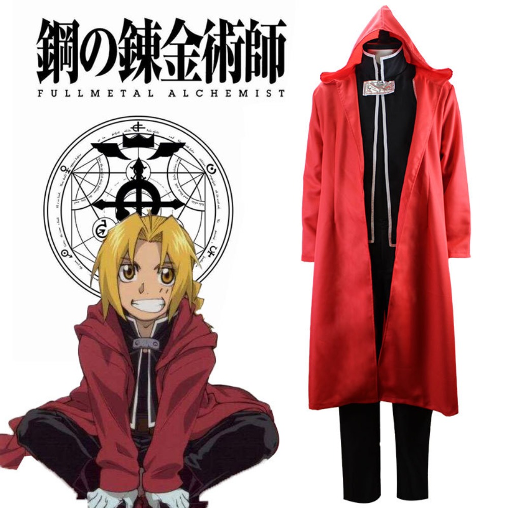 Fullmetal Alchemist Coat - Fullmetal Alchemist Edward Elric Cosplay Full