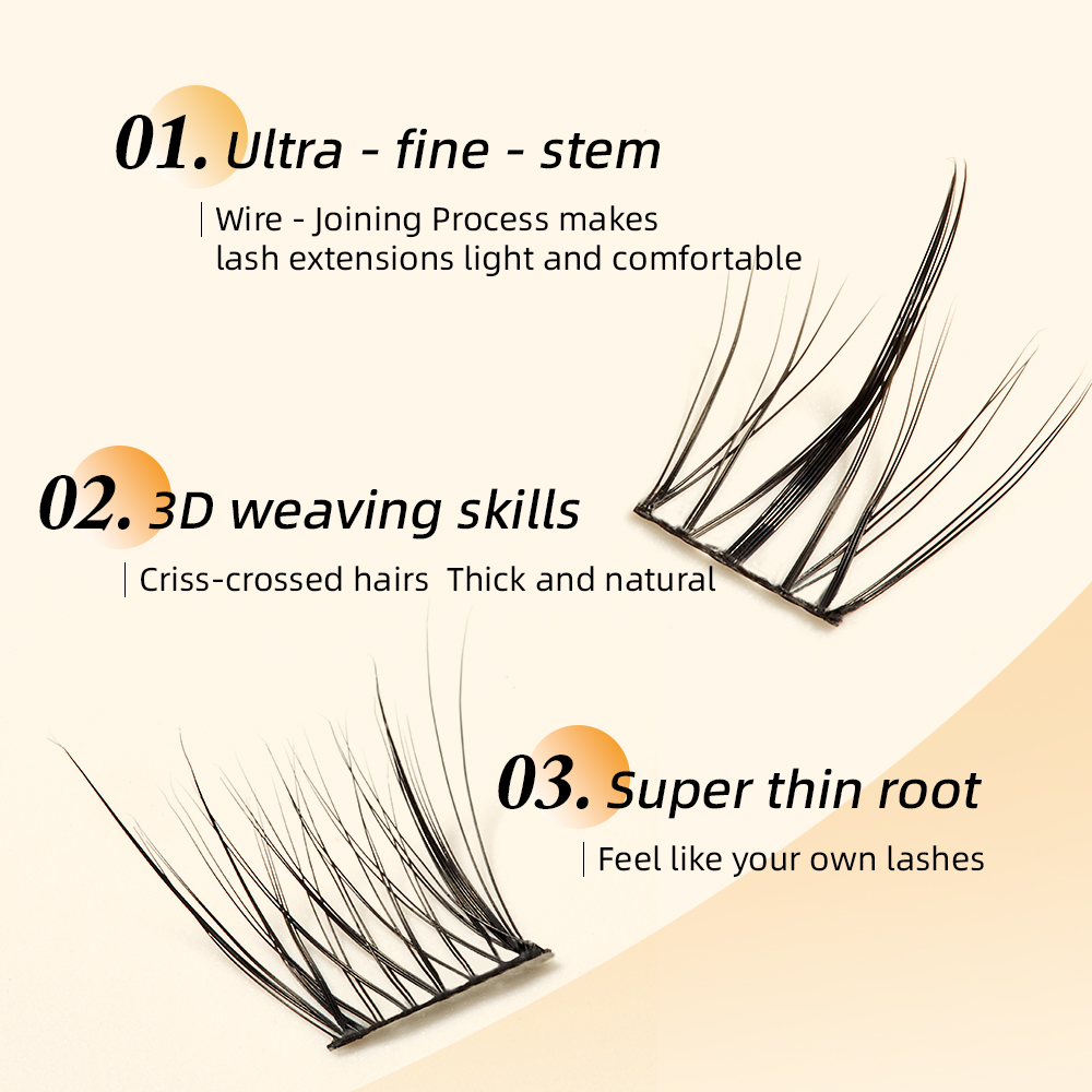 Yelix Natural Eyelash Clusters - огляд і ціна Anime Cosplay Lashes