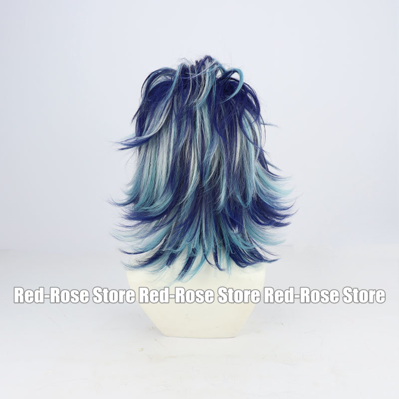 Taiju Shiba Cosplay Wig Mixed  - огляд і ціна Anime Cosplay Blue Hair