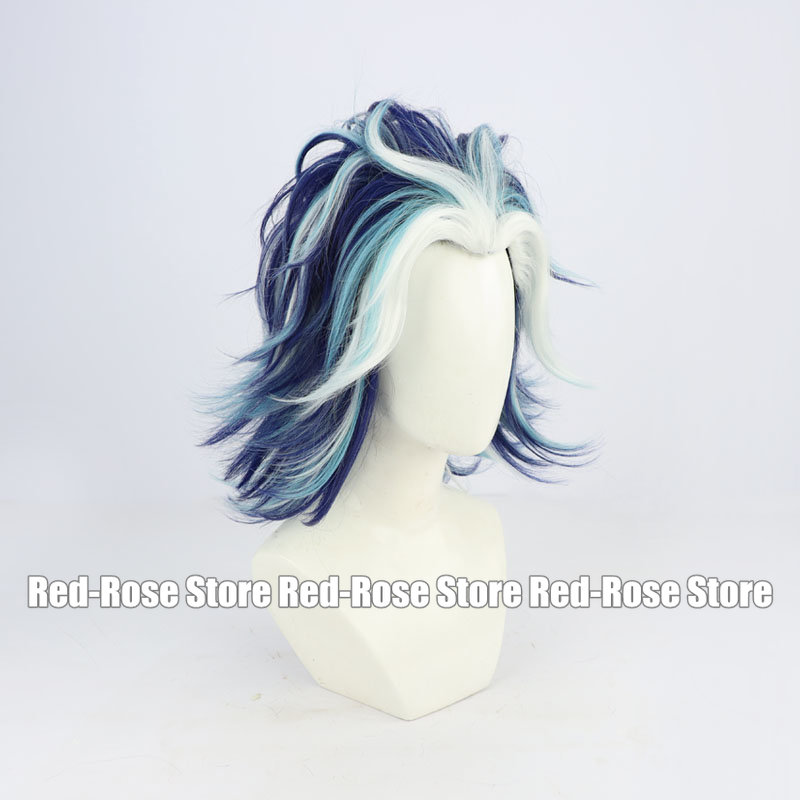 Taiju Shiba Cosplay Wig Mixed  - огляд і ціна Anime Cosplay Blue Hair