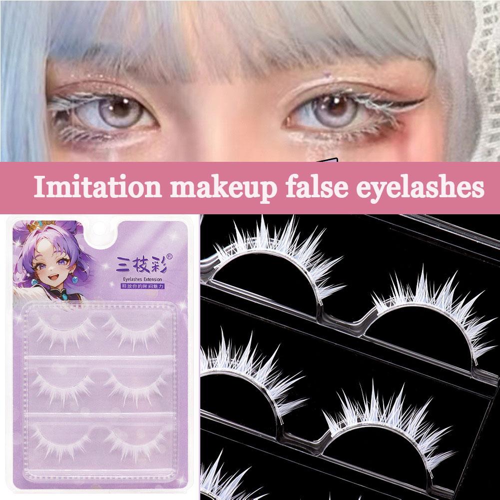 White False Eyelashes Cosplay  - огляд і ціна Anime Cosplay Lashes