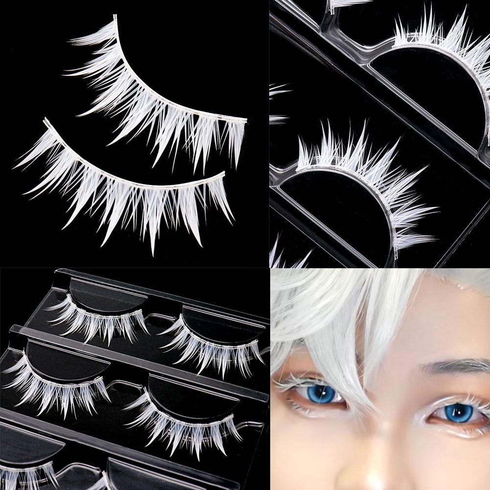 White False Eyelashes Cosplay  - огляд і ціна Anime Cosplay Lashes