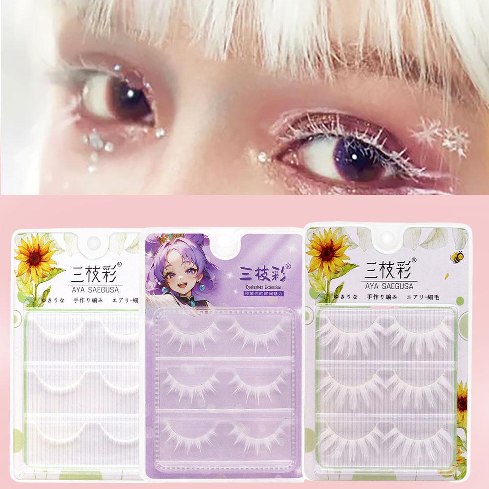 White False Eyelashes Cosplay  - огляд і ціна Anime Cosplay Lashes