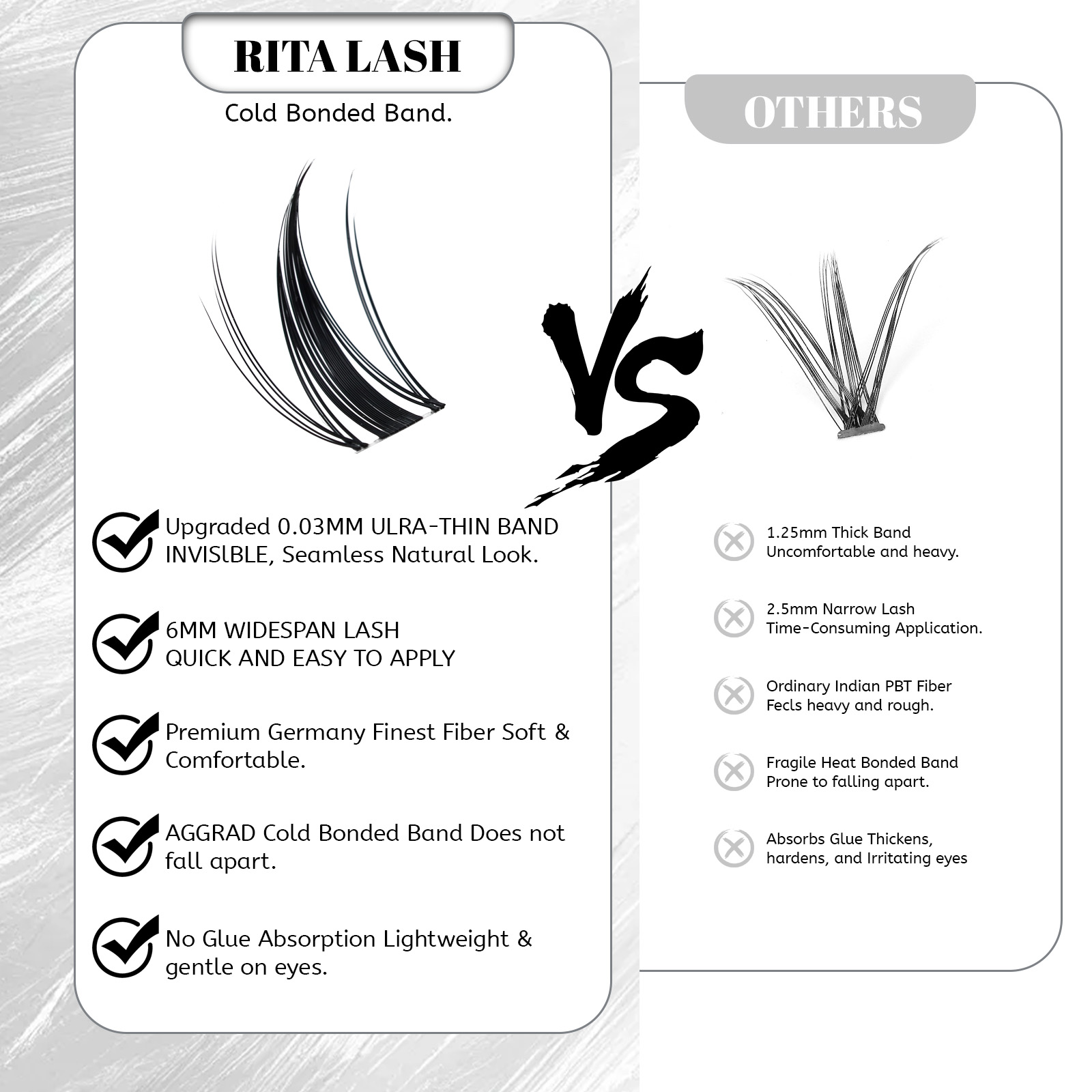 Viva | RITALASH 120pcs Manga M - огляд і ціна Anime Cosplay Lashes