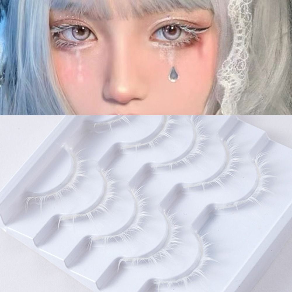 White White Anime Eyelashes Sp - огляд і ціна Anime Cosplay Lashes