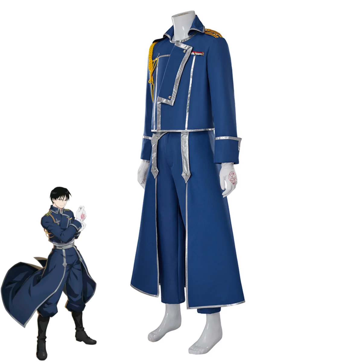 Blue Fight Military Uniform Co - огляд і ціна Fullmetal Alchemist Coat