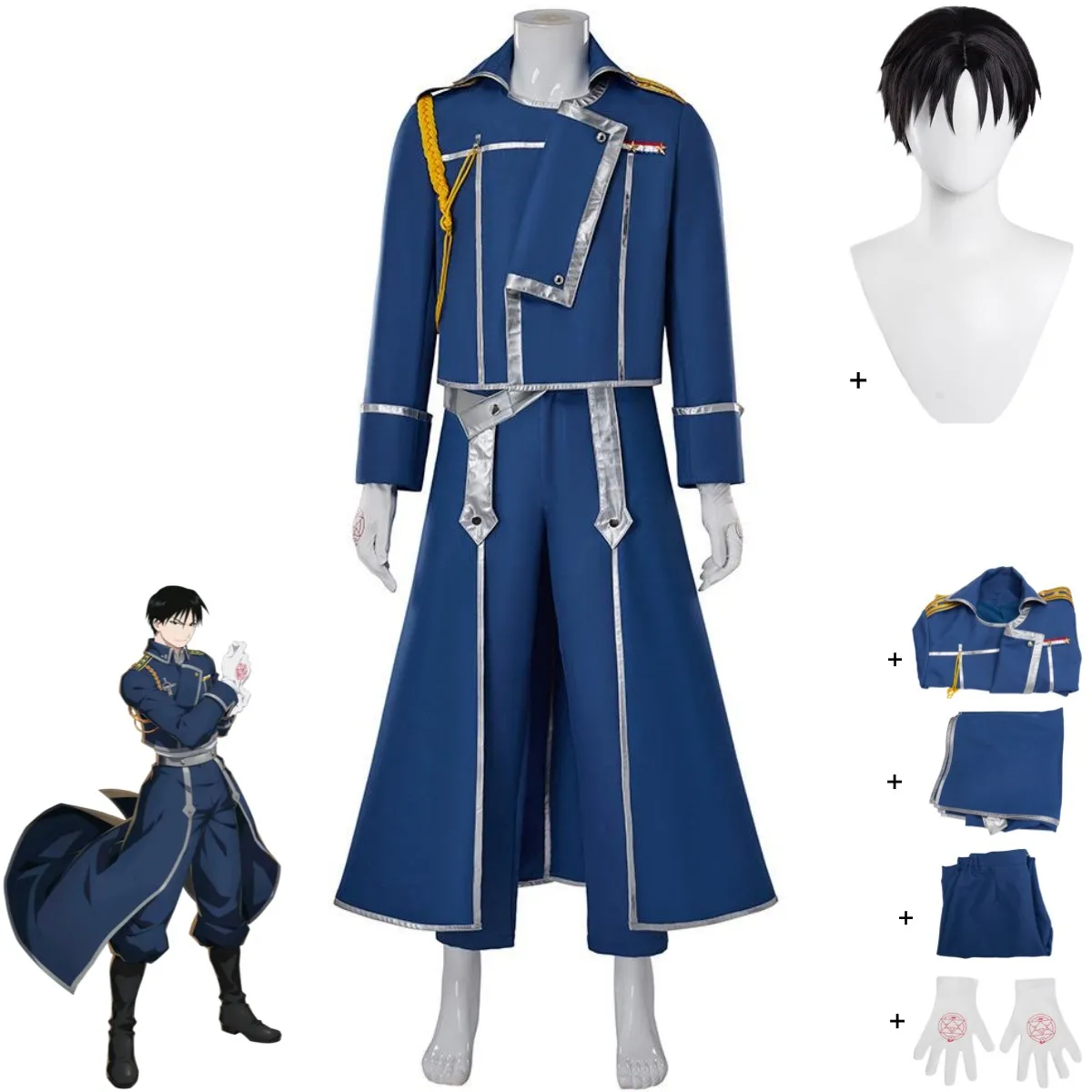 Roy Mustange Cosplay Costume B - огляд і ціна Fullmetal Alchemist Coat