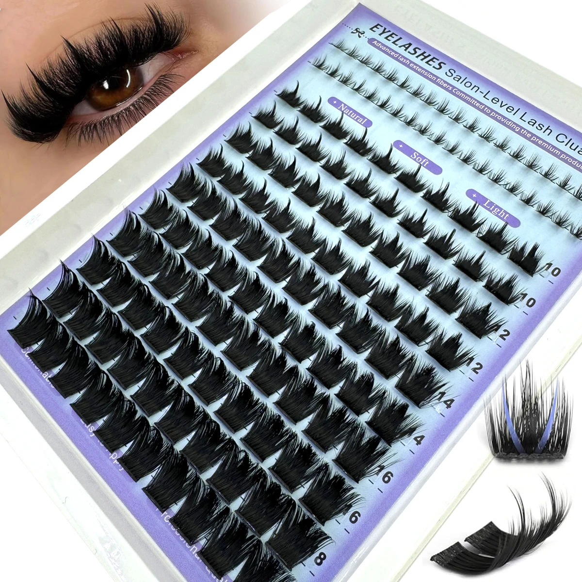 AMSDCN Wispy Manga Lashes Clus - огляд і ціна Anime Cosplay Lashes